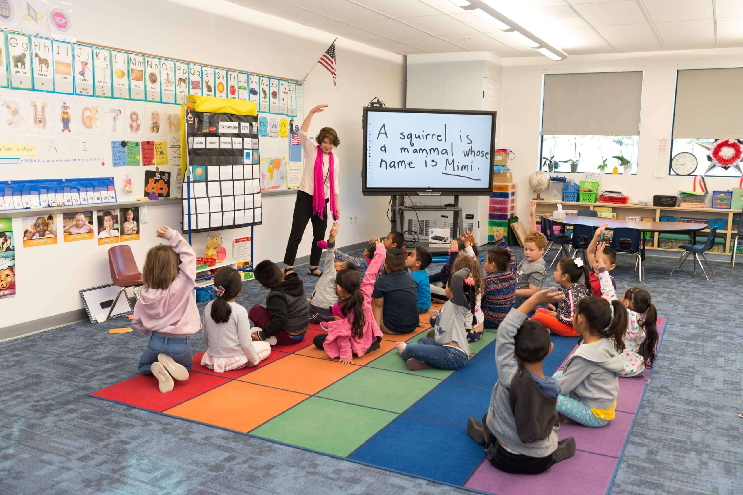 Promethean panel in a NVUSD Classroom