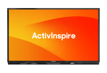 Panel with ActivInspire written on the screen