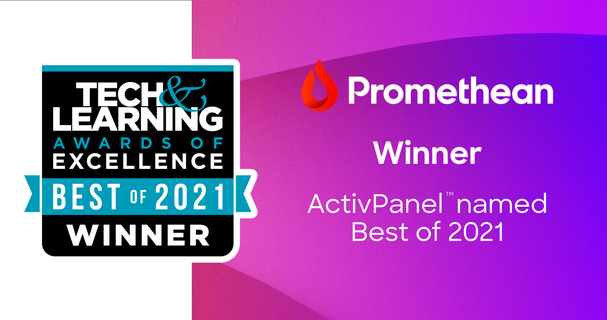 Promethean wins Tech and Learning award
