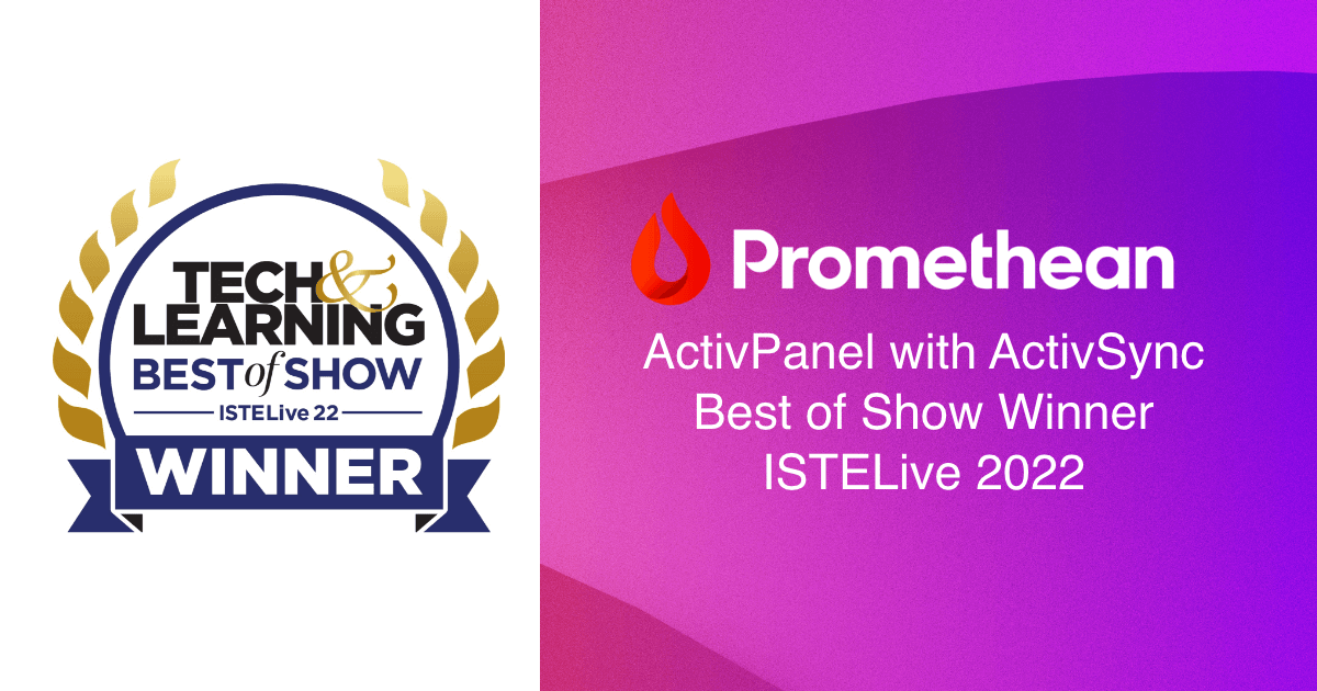 Promethean wins Tech & Learning Award
