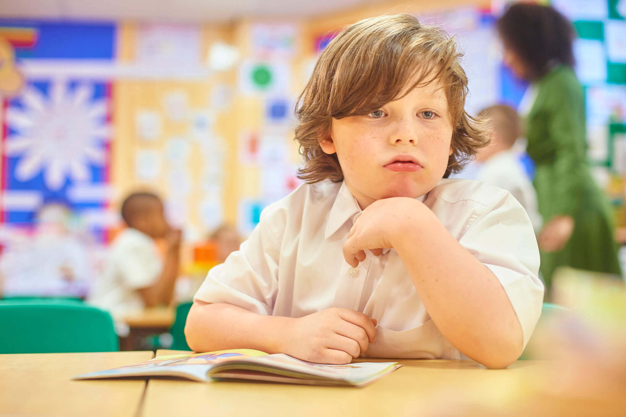 disengaged student in the classroom